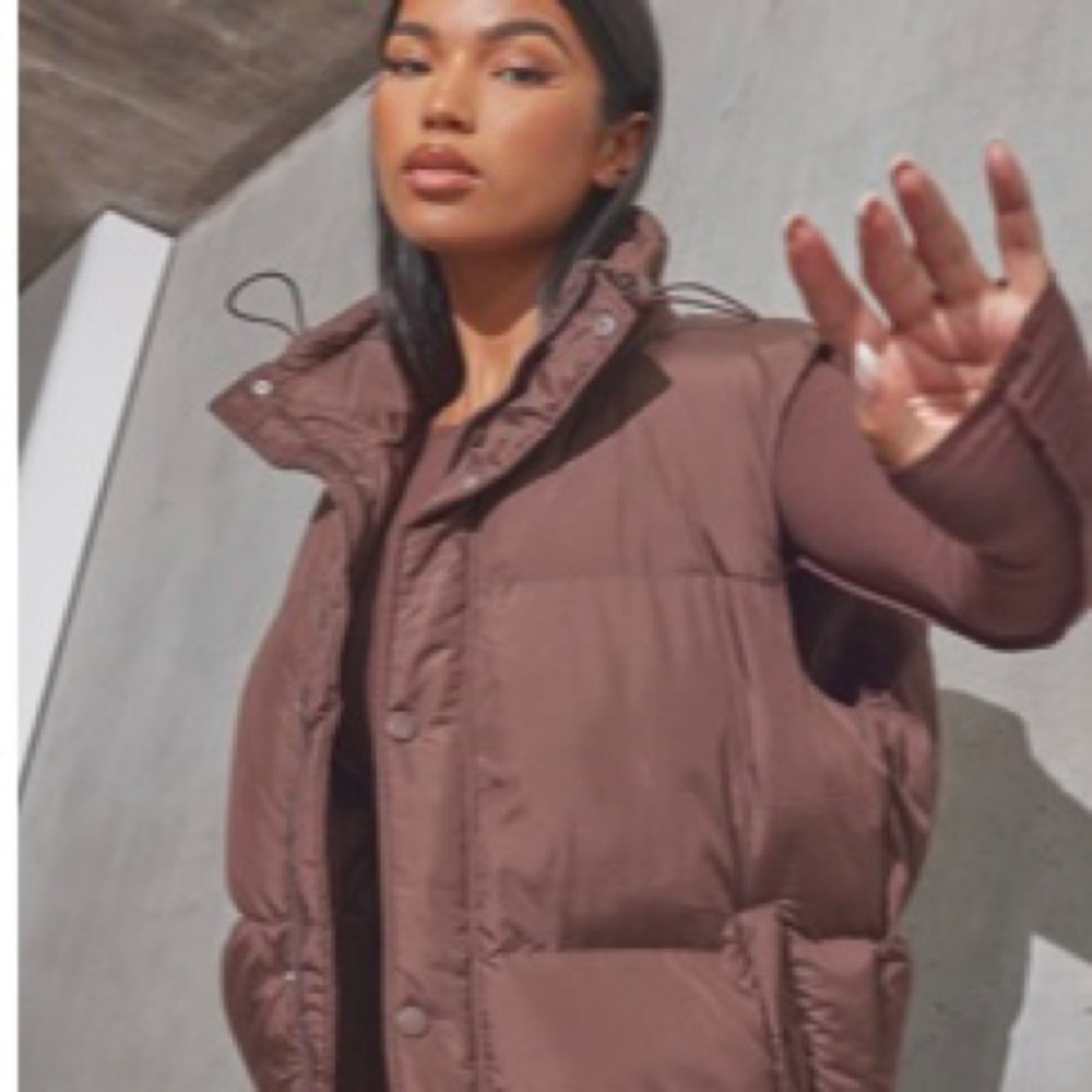 Prettylittlething Renew Chocolate Gilet
